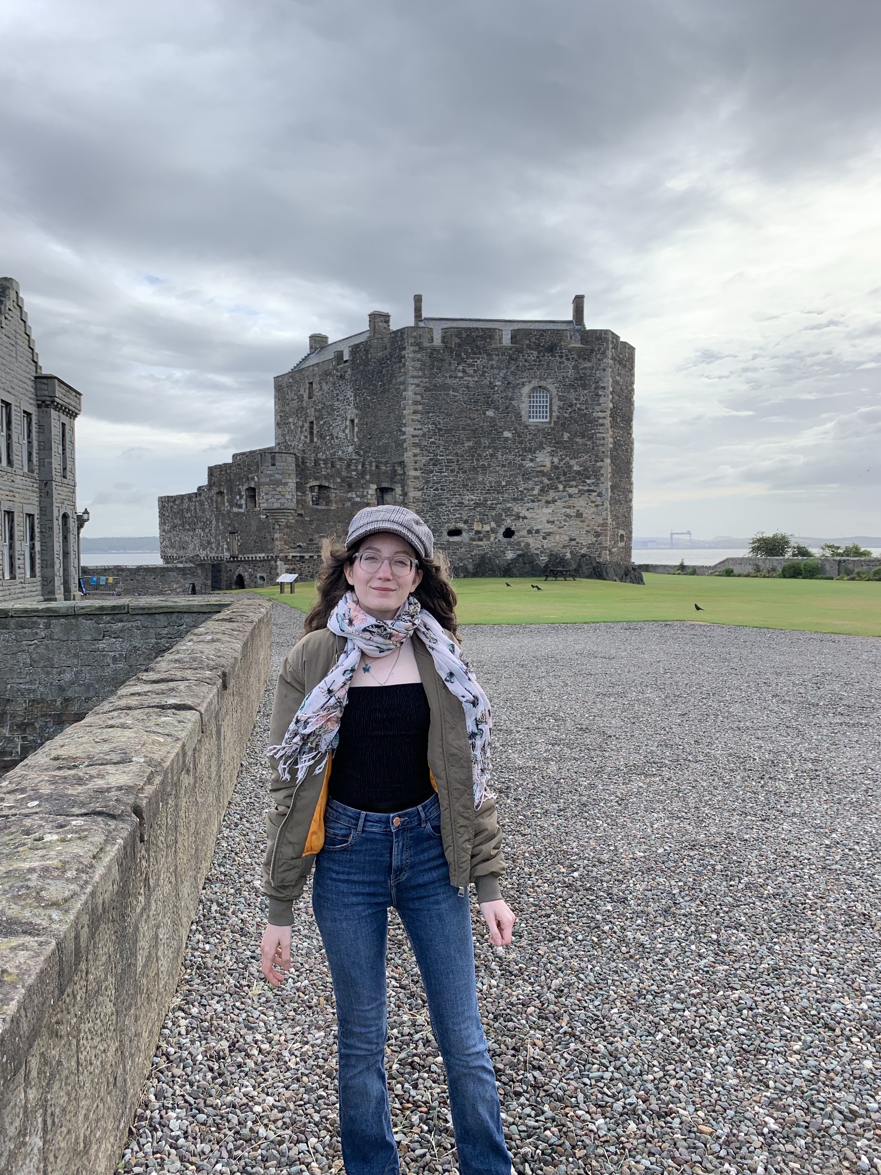 girl castle scotland